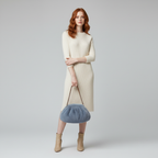 Melania Faux Mink Shoulder Bag