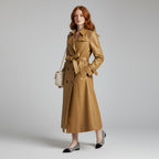 Lana Genuine Leather Trench Coat