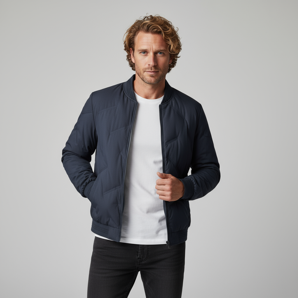 Brenton Quilted Bomber Jacket