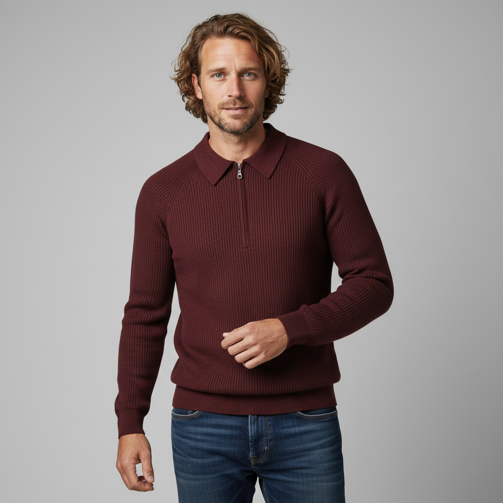 Monroe Merino Wool Ribbed Sweater