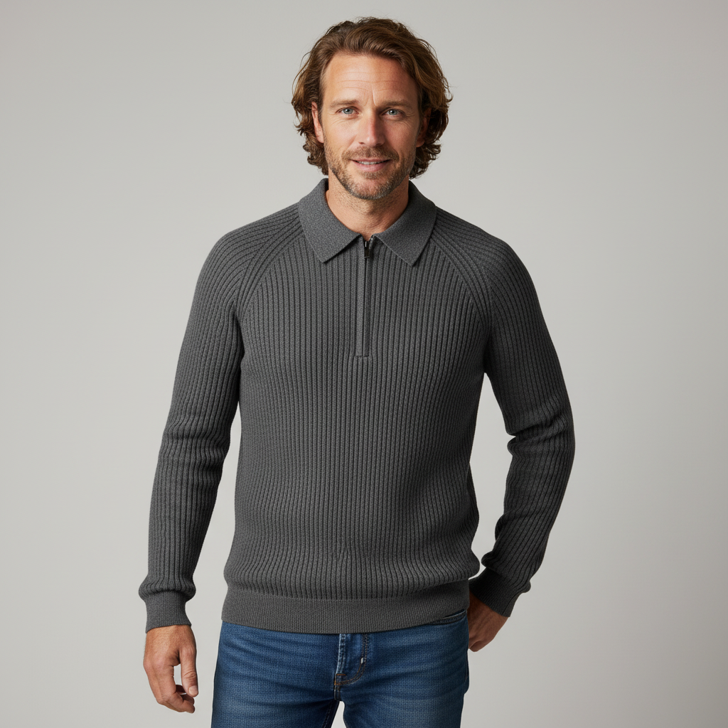 Monroe Merino Wool Ribbed Sweater