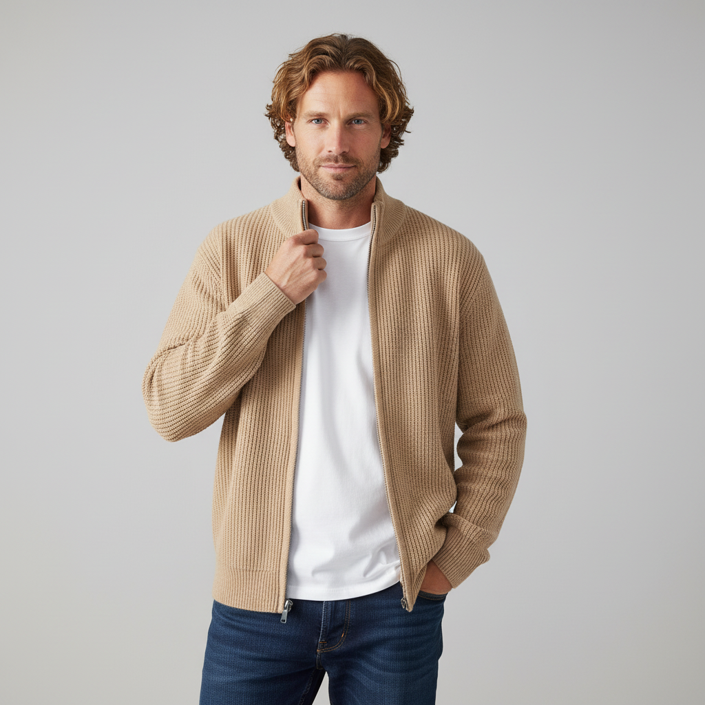 Caleb Waffle Knit Sweater