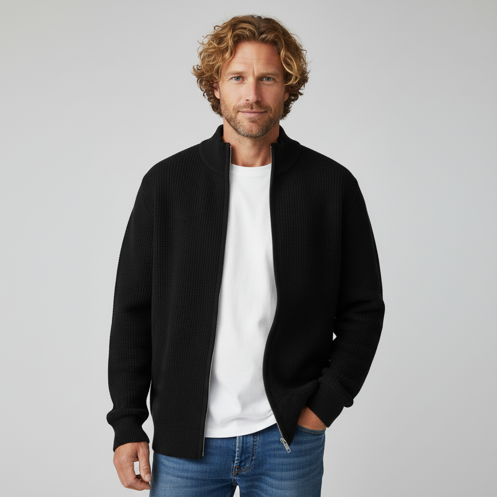 Caleb Waffle Knit Sweater