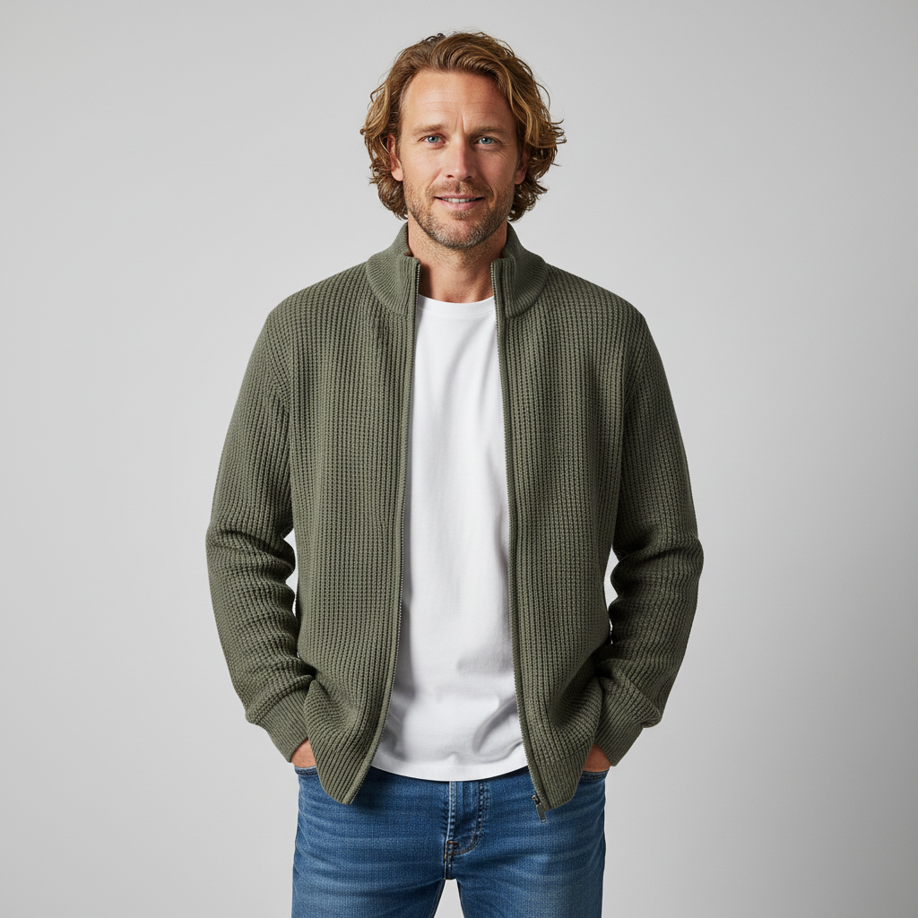 Caleb Waffle Knit Sweater