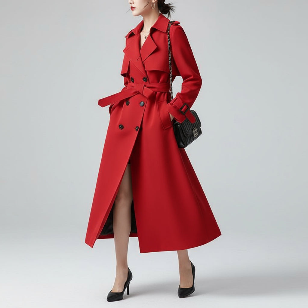 Dania Double-Breasted Trench Coat